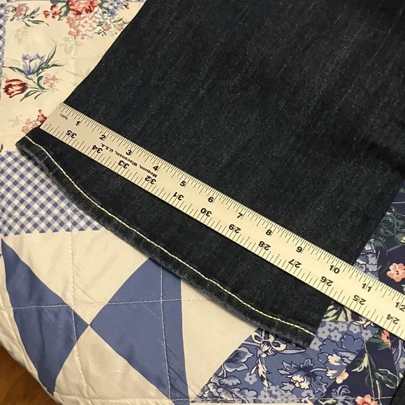 Vigoss Dark Blue Boot Cut Jeans with White Stitching - Picture 11 of 11